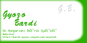 gyozo bardi business card